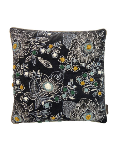 copy of Coussin en velours bleu et broderies