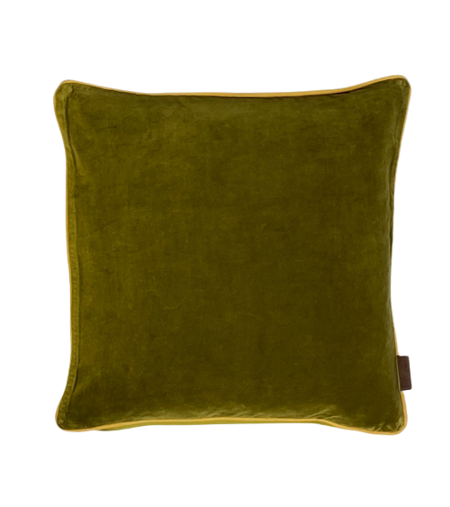 Housse de coussin en velours Green Harmony 50x50 cm