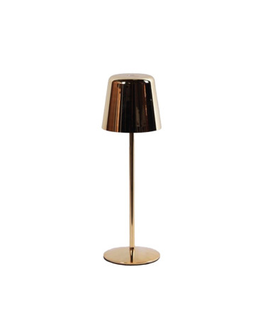 Lampe doré sans fil - D9,5 H30cm