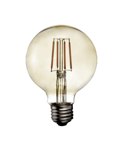 Ampoule Globe LED Ambre vintage E27 6W