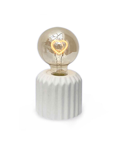 Lampe décorative cœur blanc