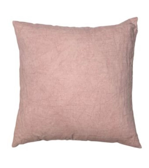 Coussin en lin 50x50 cm - Rose