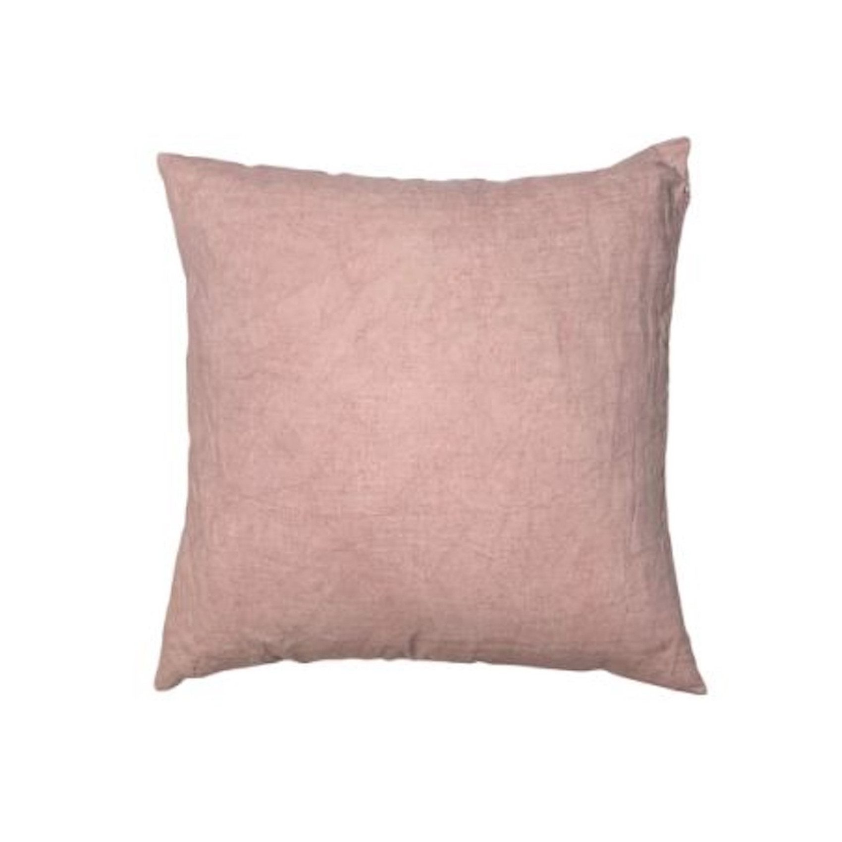 Coussin en lin 50x50 cm - Rose