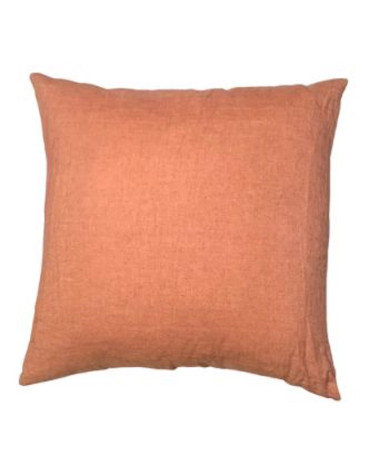 Coussin en lin - Corail