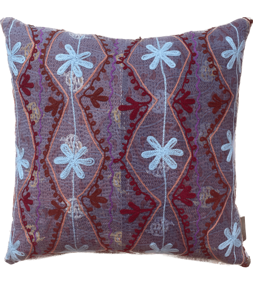 Coussin Suzani 50 x 50 cm - Violet